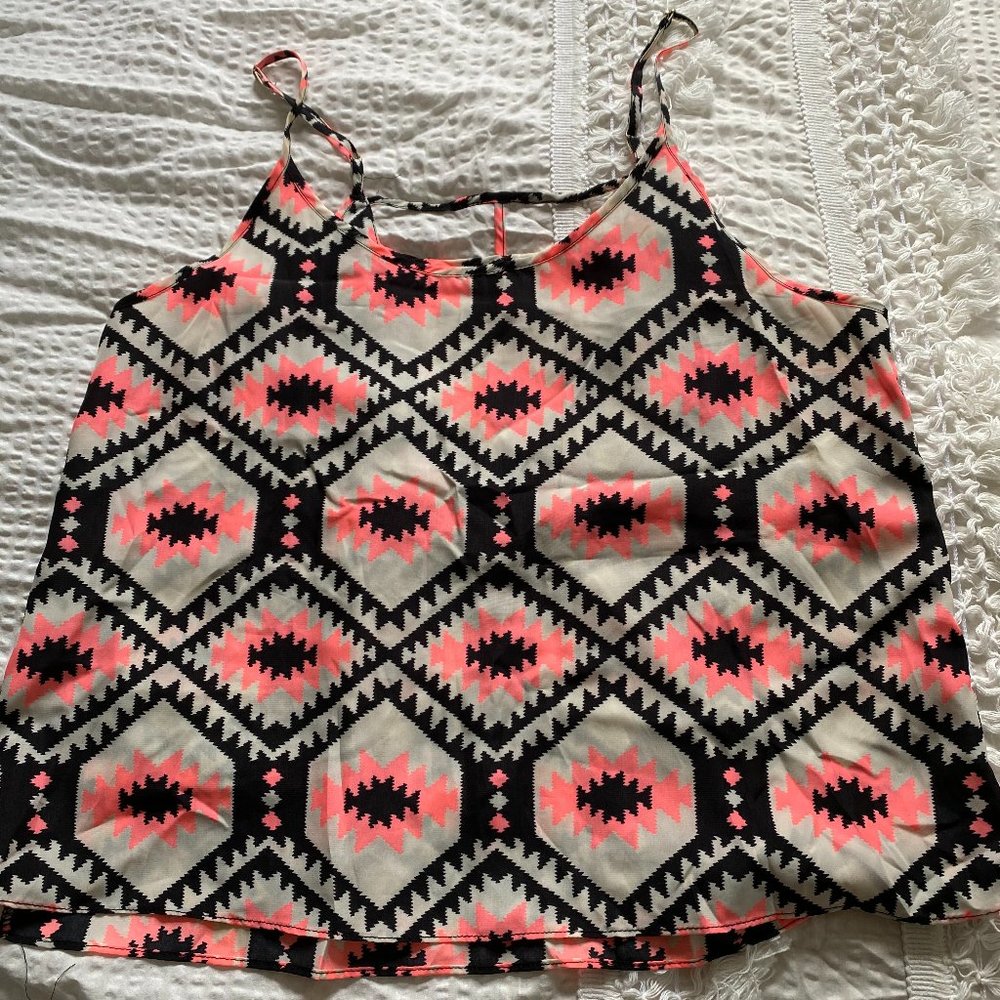 Geometric pattern camisole